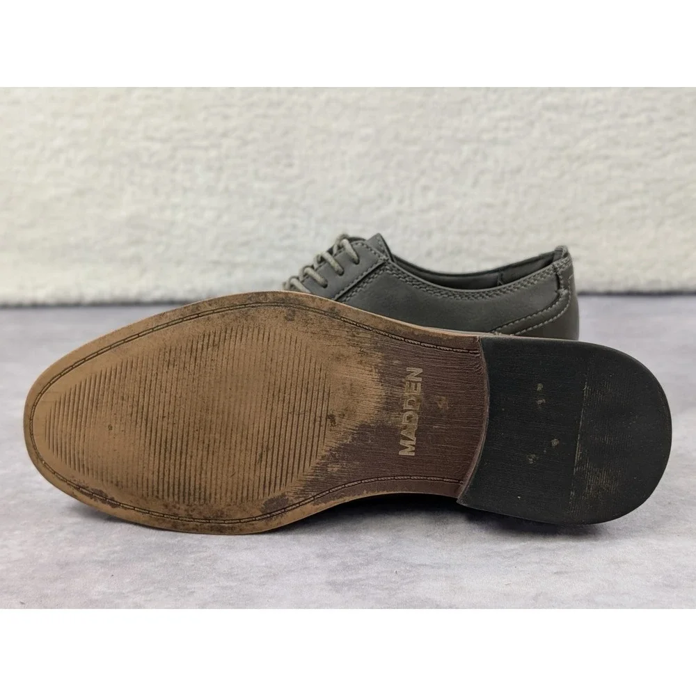 Steve Madden Ajapp Oxford Grey Mens Dress Shoes Size 8 D Lace Up Low Top